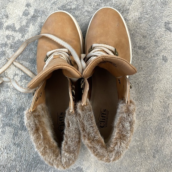 Cliffs by White Mountain Hallett Ankle Boot Bootie Hiking Winter Tan Sz 11W - Picture 13 of 14
